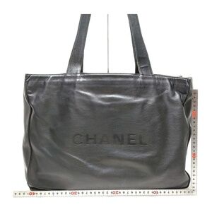 Chanel Tote Bag Black Leather